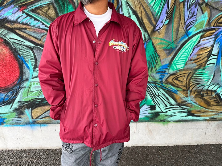 OSSANTHEHOOD coach jacket (clubsign) / burgandy