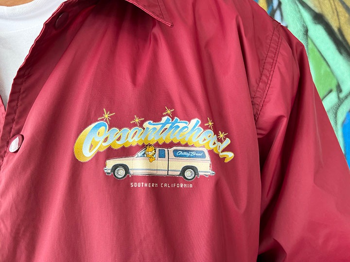 OSSANTHEHOOD coach jacket (clubsign) / burgandy