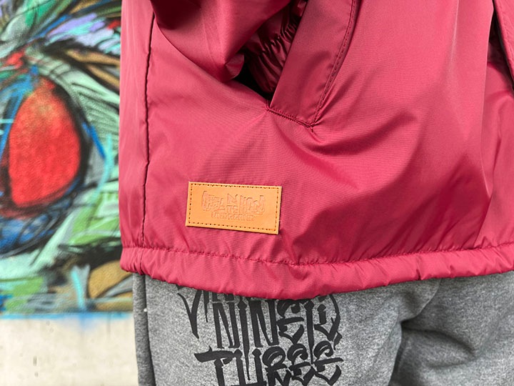 OSSANTHEHOOD coach jacket (clubsign) / burgandy