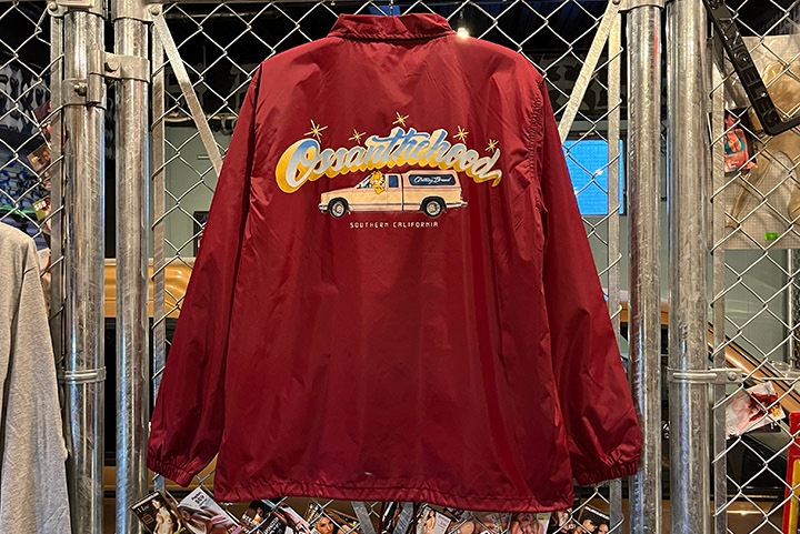 OSSANTHEHOOD coach jacket (clubsign) / burgandy