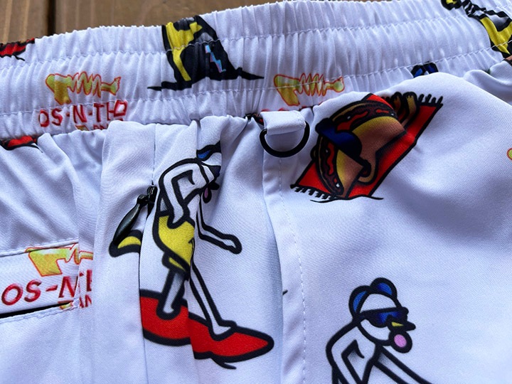 OSSANTHEHOOD ��Φξ�� dry fit shorts (summer madness) white
