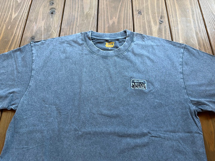 NICETY dye washed Tshirt (hellyeah) / washed gray