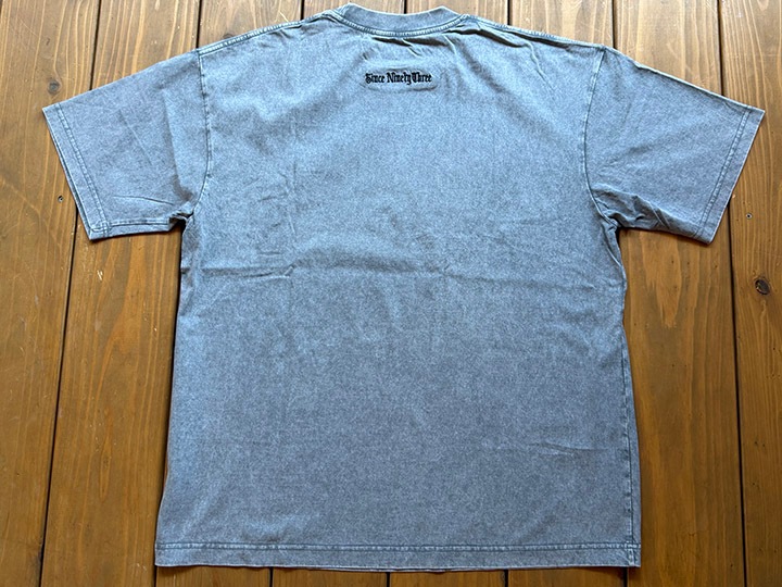 NICETY dye washed Tshirt (hellyeah) / washed gray