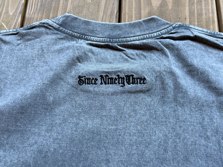 NICETY dye washed Tshirt (hellyeah) / washed gray