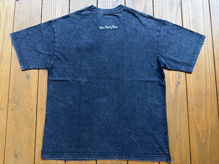 NICETY dye washed Tshirt (hellyeah) / washed black