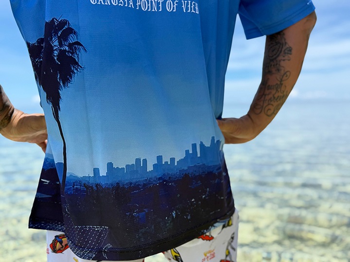 NICETY Φξ dry fit Tshirt (point of view) blue