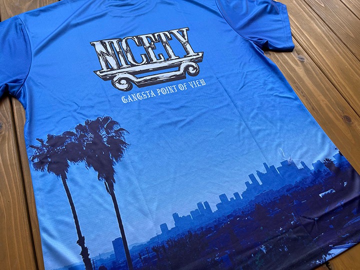 NICETY Φξ dry fit Tshirt (point of view) blue