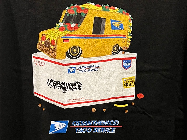 OSSANTHEHOOD tshirt (taco service) / black