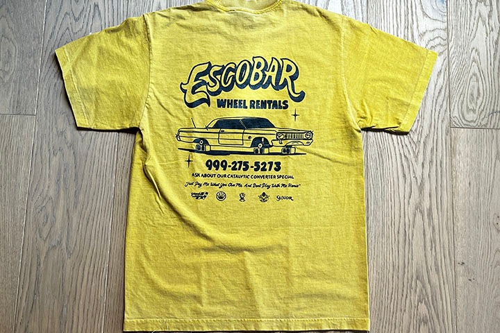 BENJIE ESCOBAR Tshirt (repair) / mustard