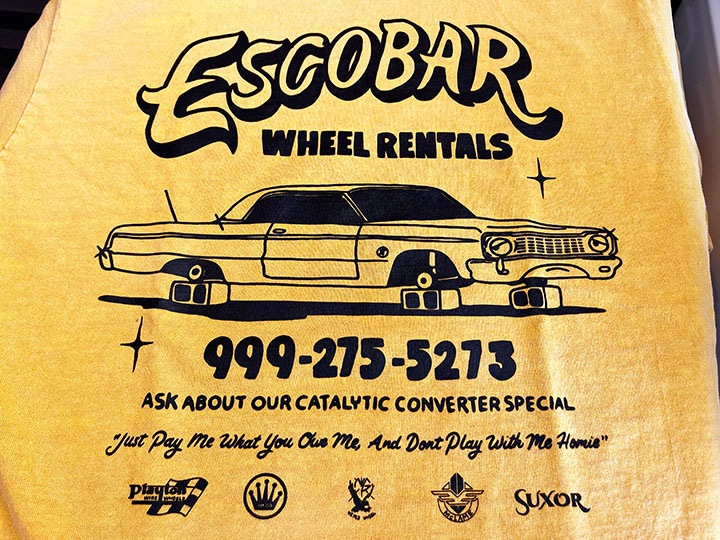 BENJIE ESCOBAR Tshirt (repair) / mustard