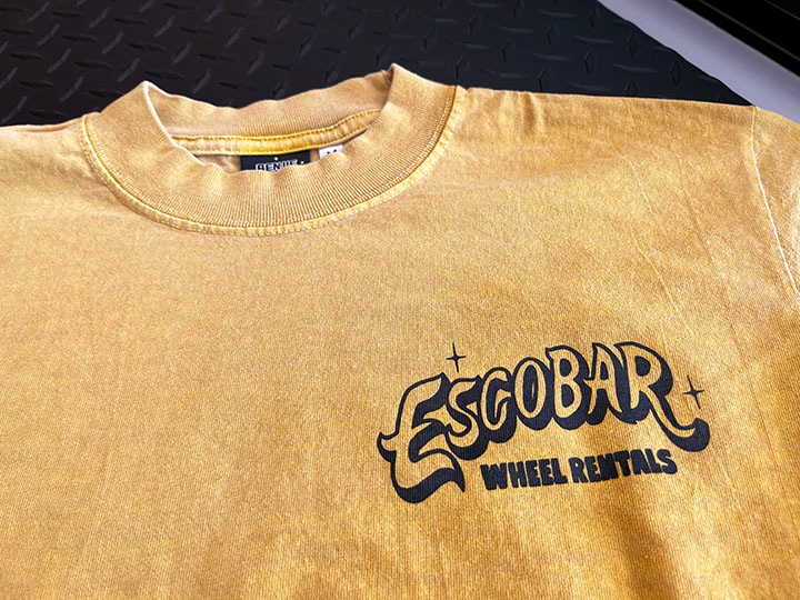 BENJIE ESCOBAR Tshirt (repair) / mustard