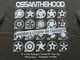 OSSANTHEHOOD 7.2oz heavyweight Tshirt (rim) / dark charcol