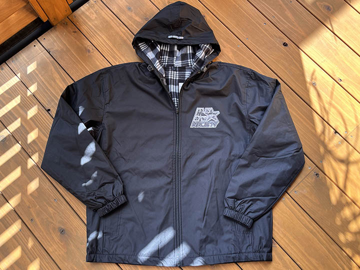 NICETY check fleece lined nylon jacket (star 2024) / black 