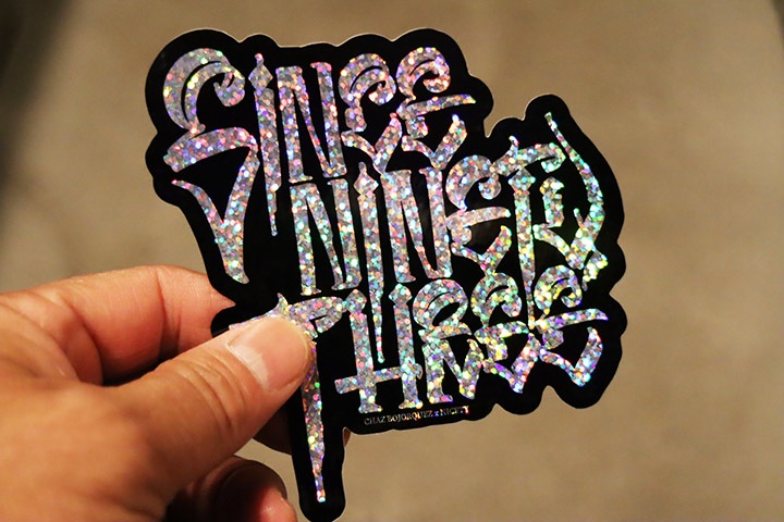 NICETY "SINCE NINETY THREE" glitter sticker