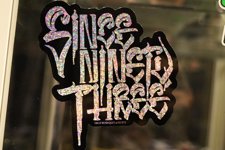 NICETY "SINCE NINETY THREE" glitter sticker