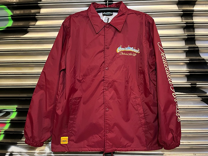 OSSANTHEHOOD coach jacket (ʡ) / burgandy