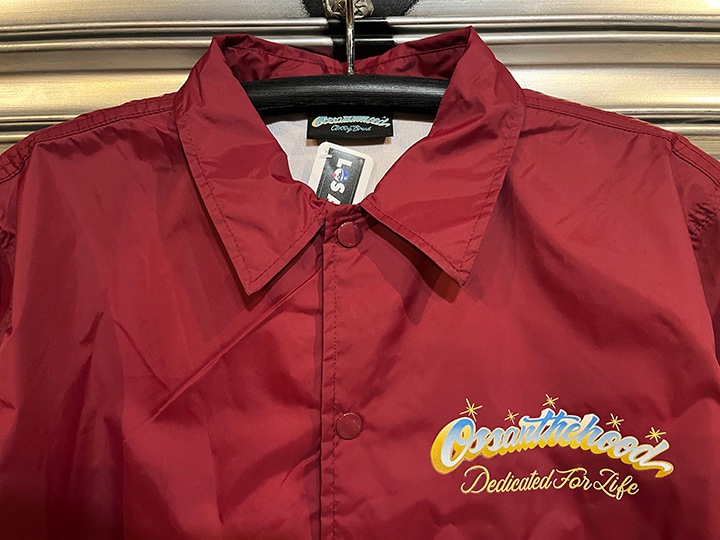 OSSANTHEHOOD coach jacket (ʡ) / burgandy
