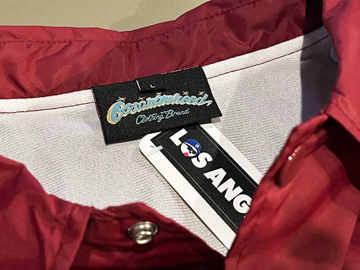 OSSANTHEHOOD coach jacket (ʡ) / burgandy