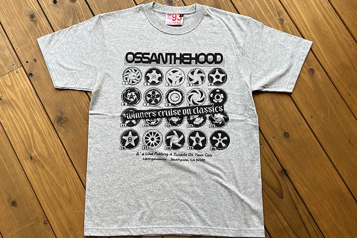 OSSANTHEHOOD 7.2oz heavyweight Tshirt (rim) / gray