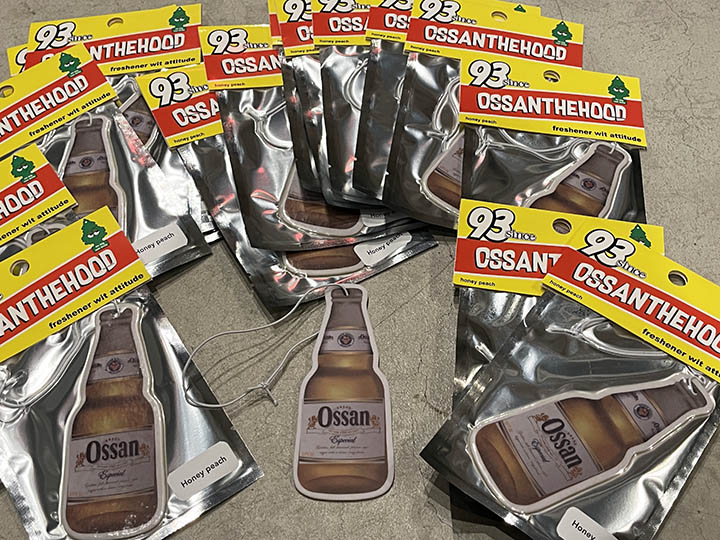 OSSANTHEHOOD air freshener & vinyl sticker set (water)