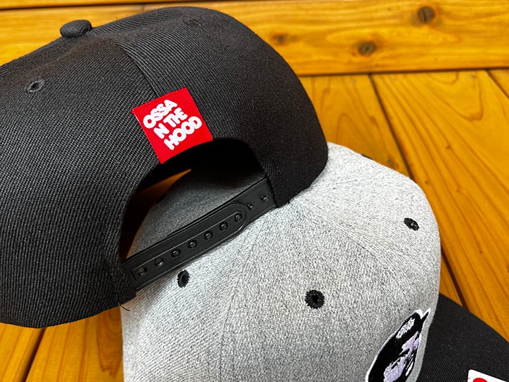 OSSANTHEHOOD snapback cap (og face) / black 