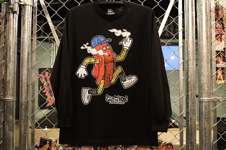 OSSANTHEHOOD longsleeve Tshirt (fosho) / black