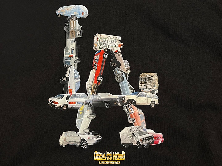 OSSANTHEHOOD 13oz pile hoodie (LA) / black