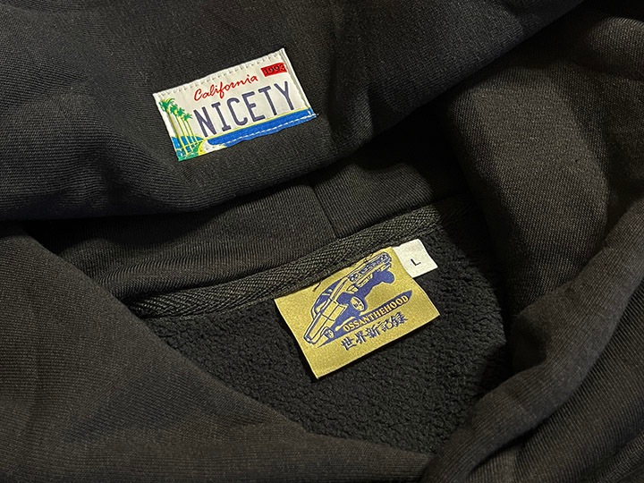 OSSANTHEHOOD 13oz pile hoodie (LA) / black