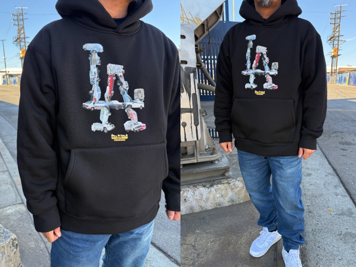 OSSANTHEHOOD 13oz pile hoodie (LA) / black