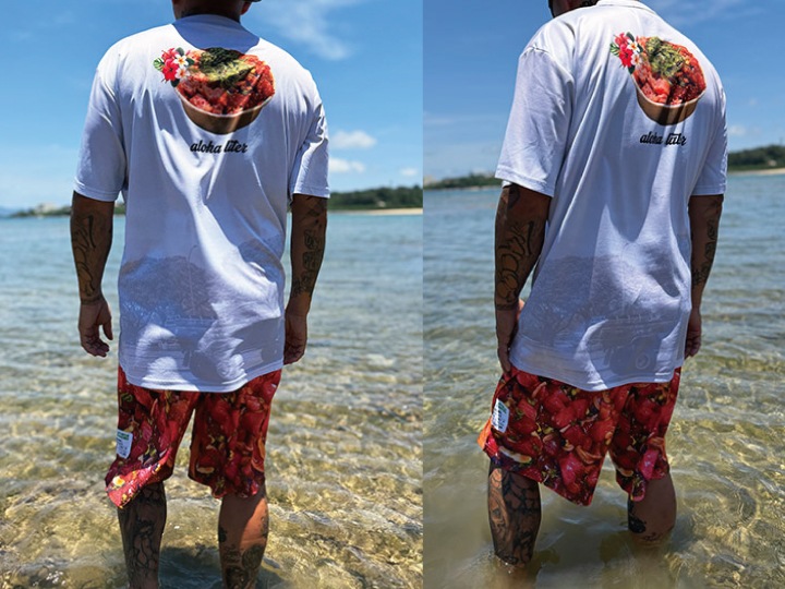 OSSANTHEHOOD ��Φξ�� dry fit Tshirt (aloha later)