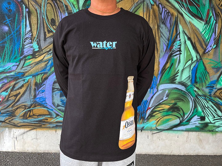 OSSANTHEHOOD longsleeve Tshirt (water) / black