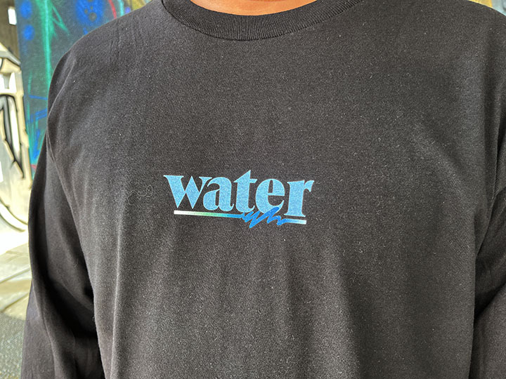 OSSANTHEHOOD longsleeve Tshirt (water) / black