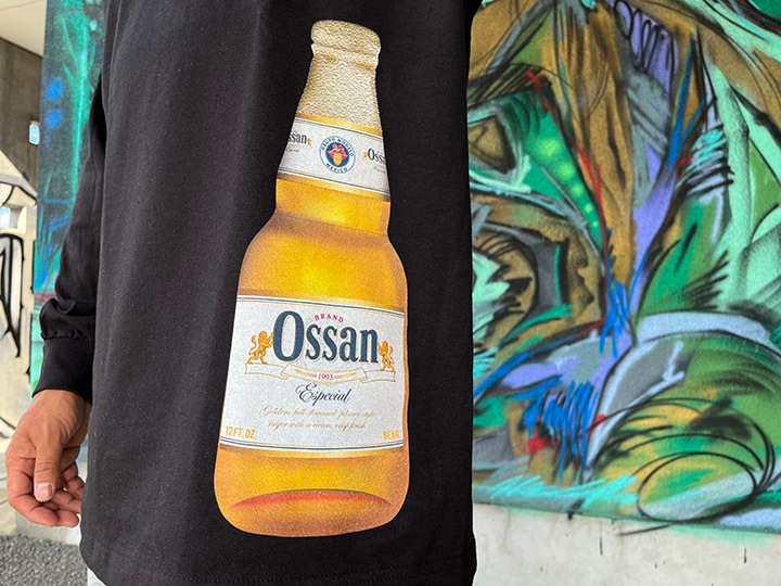 OSSANTHEHOOD longsleeve Tshirt (water) / black