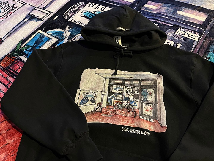 NICETY 12oz pullover hood (1996) / black