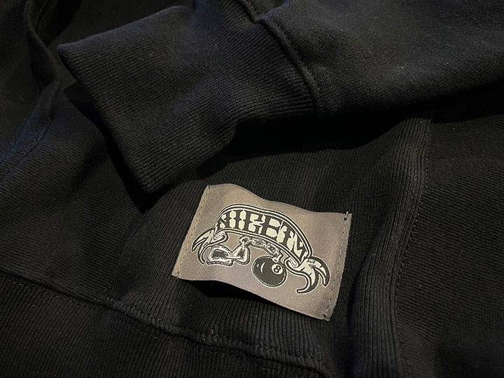 NICETY 12oz pullover hood (1996) / black