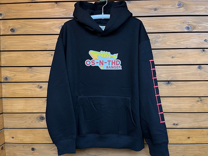 NICETY 13oz pile lined hoodie (banger) / black