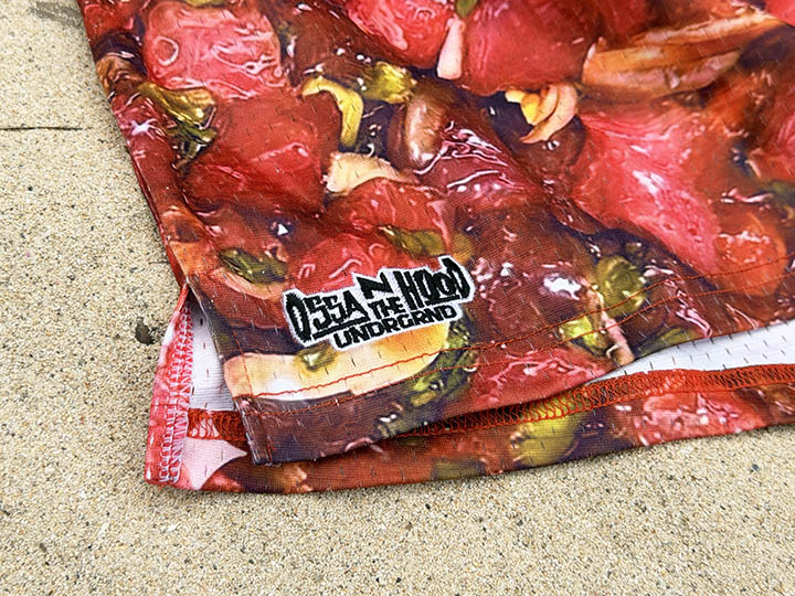 OSSANTHEHOOD baggy basket shorts (aloha later)