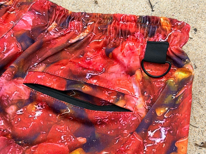 OSSANTHEHOOD baggy basket shorts (aloha later)