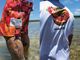 OSSANTHEHOOD baggy basket shorts (aloha later)