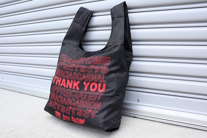 OSSANTHEHOOD folding nylon ����bag / black