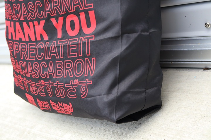 OSSANTHEHOOD folding nylon ����bag / black