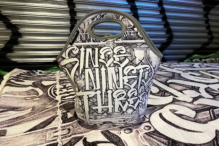 NICETY "since ninety three" neoprene zipper bag