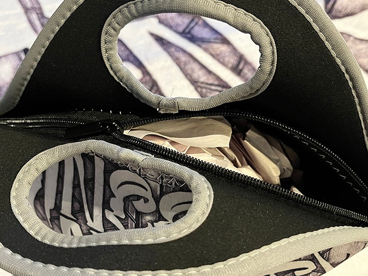 NICETY "since ninety three" neoprene zipper bag