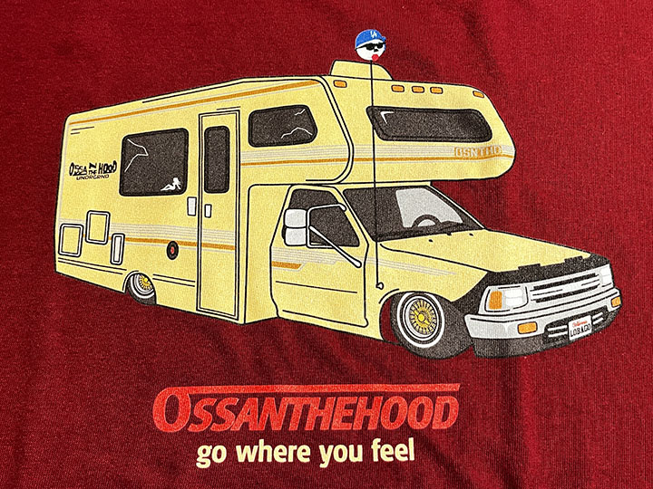 OSSANTHEHOOD Tshirt (lo-bago) / burgandy