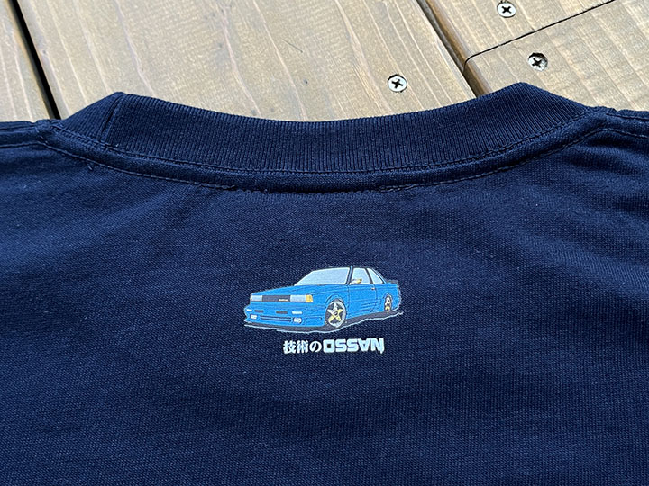 OSSANTHEHOOD 7.2oz heavyweight Tshirt (nassin) / navy