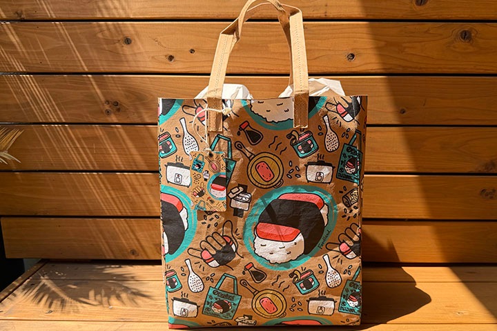 FOOD LAND washable grocery tote bag