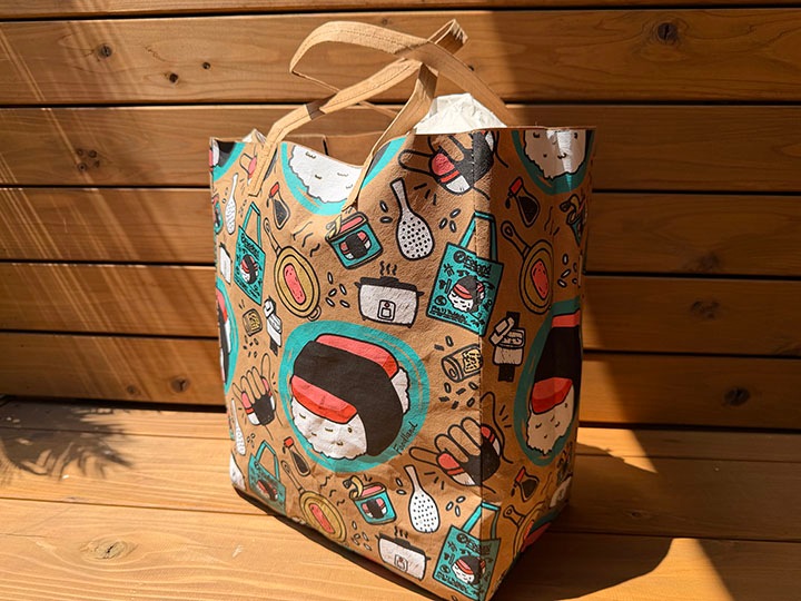 FOOD LAND washable grocery tote bag