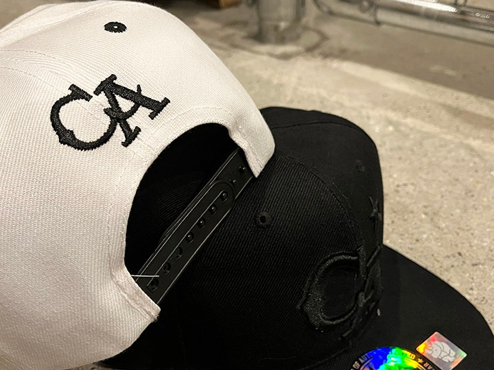 California logo snapback cap / black & white