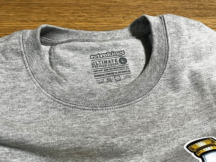 RETRO KINGS 8.5oz crewneck sweat (o-dog) / gray