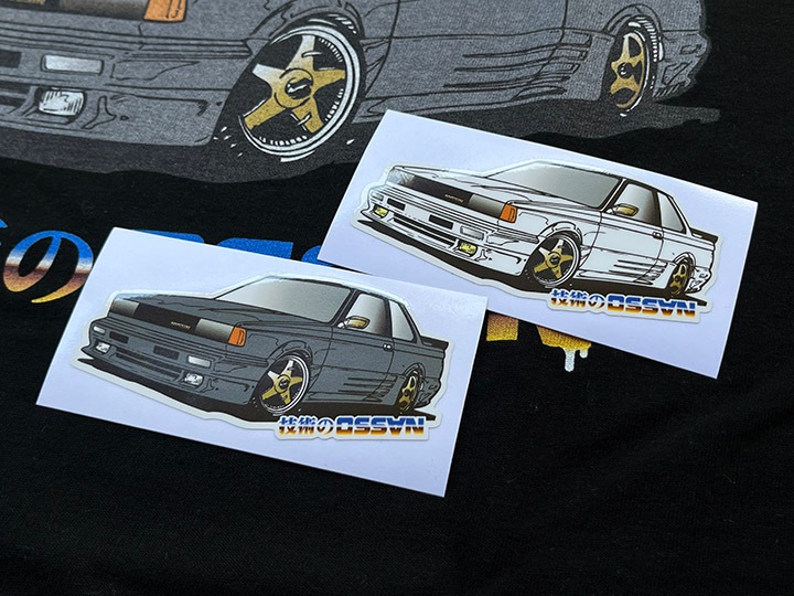 OSSANTHEHOOD vinyl sticker (technic) 